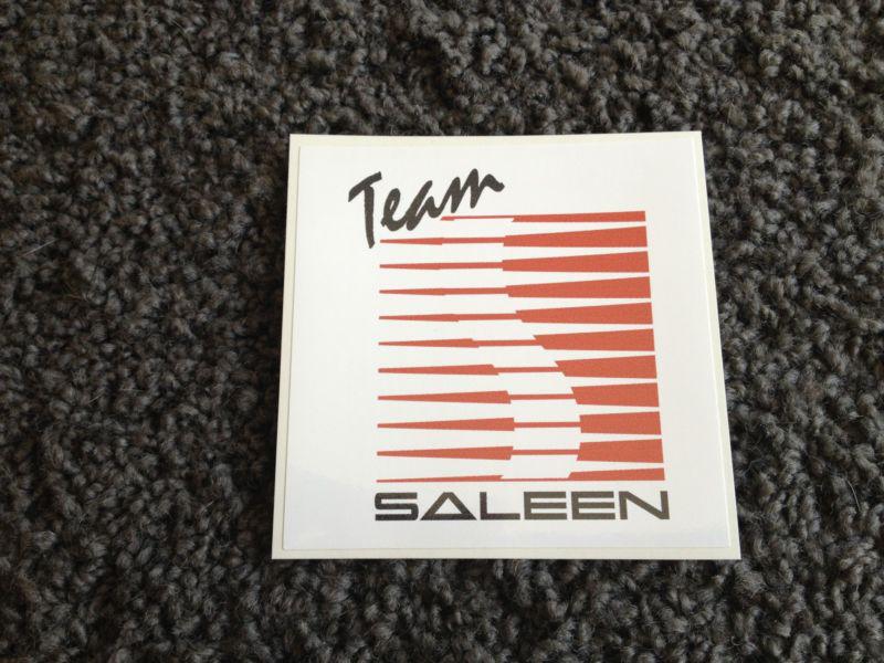 Early year team saleen decal from 1988 ford mustang shelby boss 