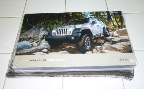 2017 jeep wrangler user guide owners manual set w/case 17 new