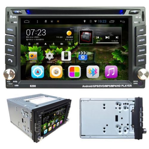 Android 4.4 6.2 2din indash car dvd radio stereo player bt wifi 3g gps+camera