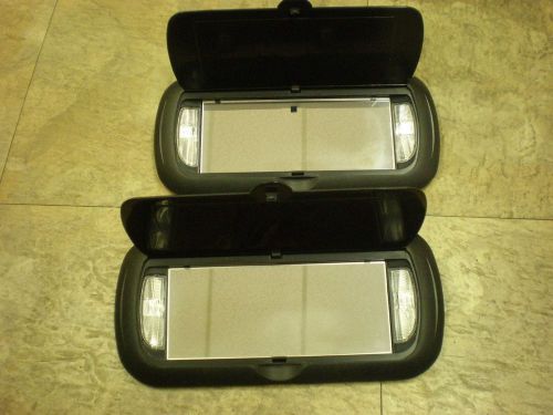 2 car visor/shade mirrors with light, bell brand