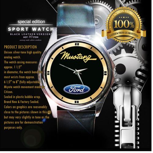 Special offer ! ford mustang elegan leather watch