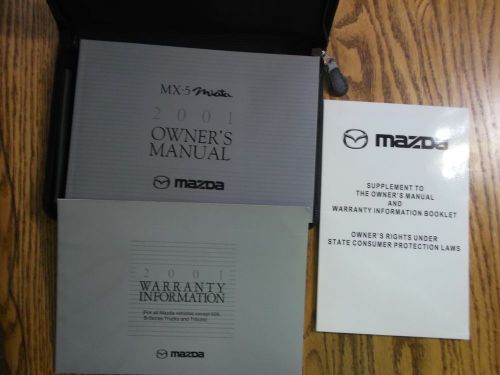 Mazda miata  2001 owners manual