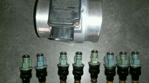 Foxbody mustang ford racing 24# injectors +a9l ecu+sct 4 bank chip+76mm mas air