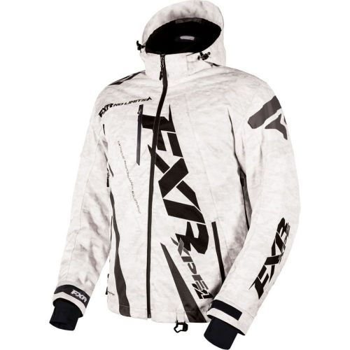 Fxr boost 2017 mens snow jacket white digi/black