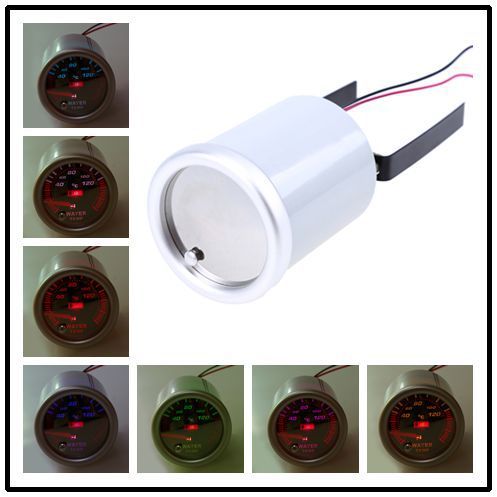 Pointer 2&#034; 52mm car universal smoke len led water temp temperature gauge meter