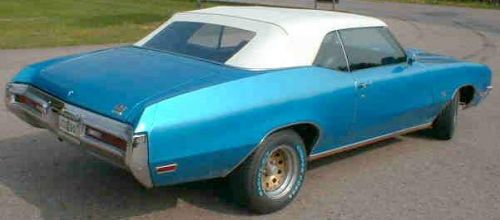 Pontiac gto, lemans,tempest    68-72  conv. top+clear vinyl window - white vinyl