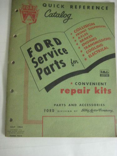 Original 1949-1954 ford service parts quick reference catalog