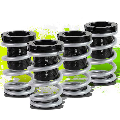 OR 01-05 CIVIC EM2 ES FRONT+REAR RACING COILOVER 1-3"LOWERING COIL SPRING SILVER, US $83.59, image 1