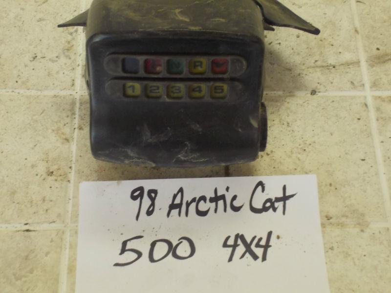 1998 arctic cat 500 4x4 instrument pod cover w/ warning & shift indicator lights