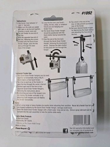 Taylor made 1092 fender adjuster - quick draw marine accessory