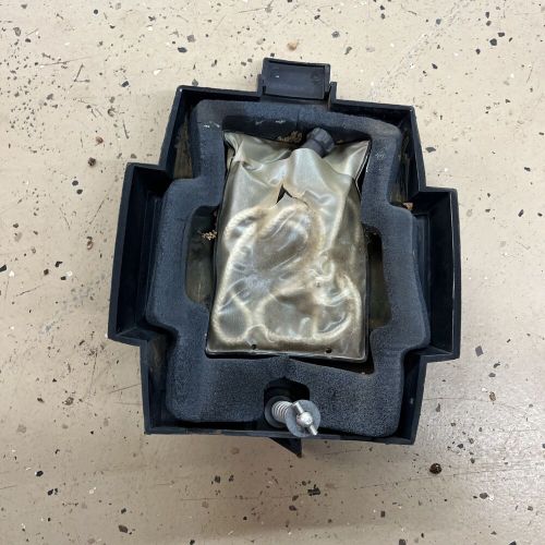 Mercury 500 50hp outboard thunderbolt ignition black front cowl cover blue decal