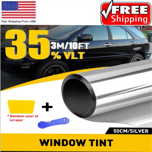 VLT 35% Uncut Roll 20"x10FT Window Tint Charcoal Film Black Car Glass Office USA, US $14.09, image 12