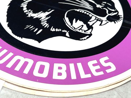 1970s arctic cat snowmobile large purple logo sticker nos new old stock 7.5 inch