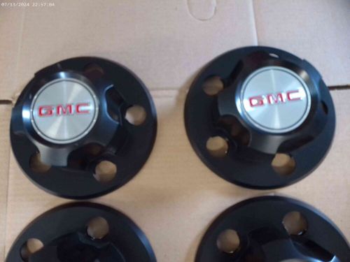 WHEEL CENTER CAPS NEW OEM SET of 4 1985-1995 GMC SAFARI 15594372 Black Silver, US $45.50, image 2