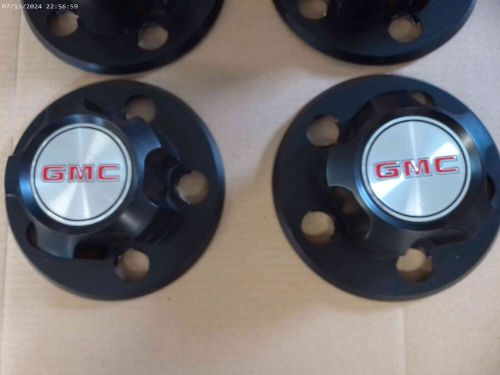WHEEL CENTER CAPS NEW OEM SET of 4 1985-1995 GMC SAFARI 15594372 Black Silver, US $45.50, image 3