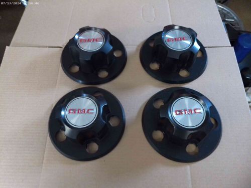 WHEEL CENTER CAPS NEW OEM SET of 4 1985-1995 GMC SAFARI 15594372 Black Silver, US $45.50, image 5