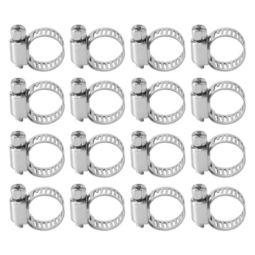 16pcs Stainless Steel Adjustable Car Fuel Hose Clamp Pipe Tight Cl1273-, US $, image 10