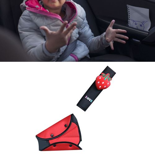 Strawberry Car Seatbelt Cushion Pad Cute Soft Thick Polyester Kids Car Seat Stri, US $15.74, image 4