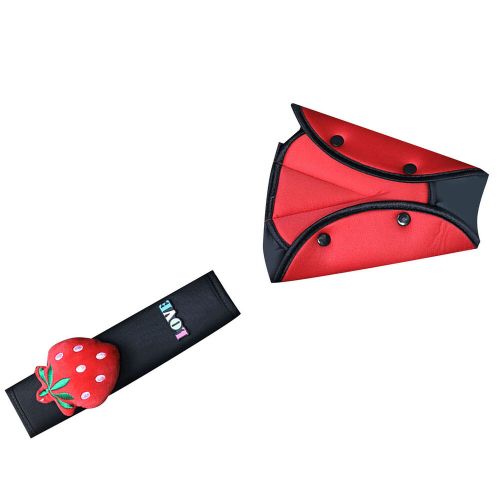 Strawberry Car Seatbelt Cushion Pad Cute Soft Thick Polyester Kids Car Seat Stri, US $15.74, image 6