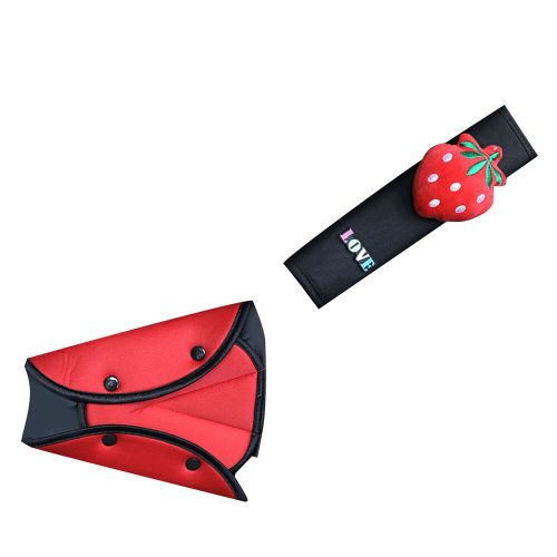 Strawberry Car Seatbelt Cushion Pad Cute Soft Thick Polyester Kids Car Seat Stri, US $15.74, image 9