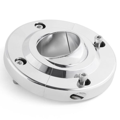 1.75" steering column swivel floor mount base universal chrome polish aluminum