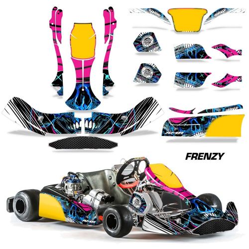 Graphics kit sticker decal wrap for kart crg na3 frenzy blue