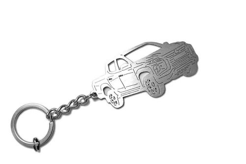 Stainless steel keychain 3d car body  key ring fit mitsubishi l200 v