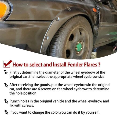 For Ford Escape JDM 4x Car Cover Extra Wide Body Kits PU Wheel Fender Flares US, US $75.99, image 5