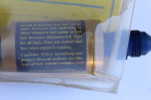 Oberg Fuel Line Safety Valve Reduces Risk of Fire #10038 for 3/8" FREE SHIPPING, US $18.98, image 3