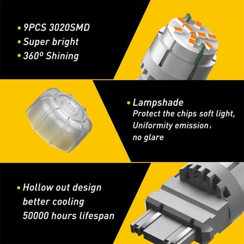 AUXITO 3157 LED Replacement for Turn Signal Blinker Lights 3156 4157 3057 3357, US $12.99, image 5