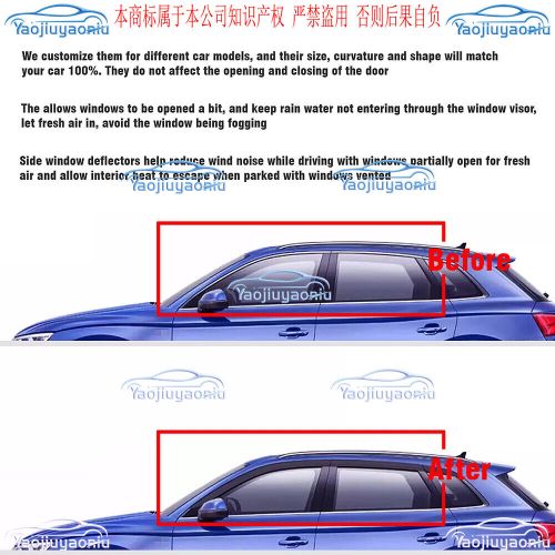 For Mercedes GLE 350 2016-2019 Car Window Visor Vent Shade Deflector Rain Guards, US $118.90, image 6