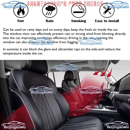 For Mercedes GLE 350 2016-2019 Car Window Visor Vent Shade Deflector Rain Guards, US $118.90, image 7