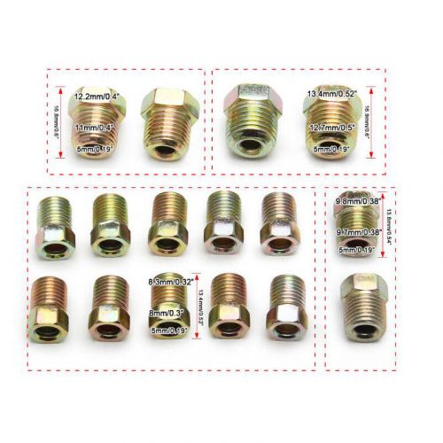 Copper Nickel 25 Ft Roll Coil 3/16inch Brake Line Tubing 16Pcs Nut Fittings, US $27.00, image 13