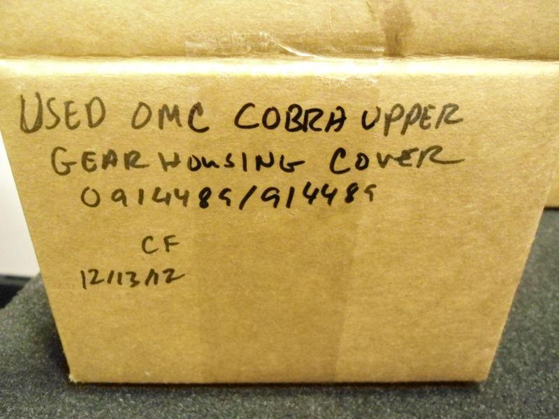 USED OMC COBRA UPPER GEAR HOUSING COVER #0914489/914489, US $69.00, image 3