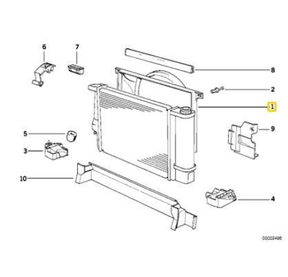 New BMW 3 E36 Radiator Fan Shroud 320i 110kw 17111723030, AU $161.90, image 9