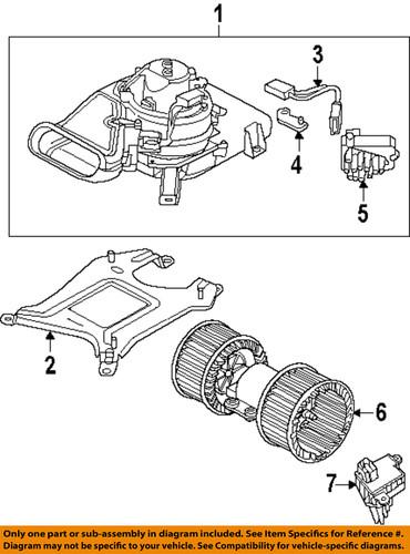 Land rover oem jgo000021 blower motor & fan-resistor