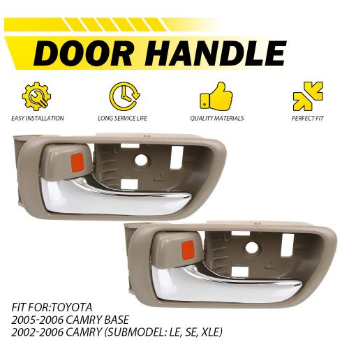 2PC Beige Inner Door LH Handle Armrest For Toyota 05-06 Camry Base 02-06 Camry B, US $24.19, image 7
