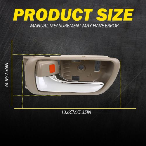2PC Beige Inner Door LH Handle Armrest For Toyota 05-06 Camry Base 02-06 Camry B, US $24.19, image 11