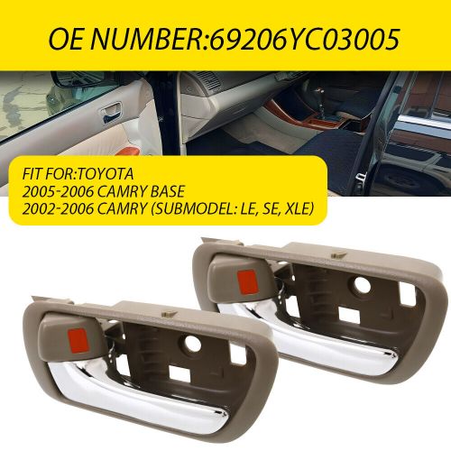 2PC Beige Inner Door LH Handle Armrest For Toyota 05-06 Camry Base 02-06 Camry B, US $24.19, image 13