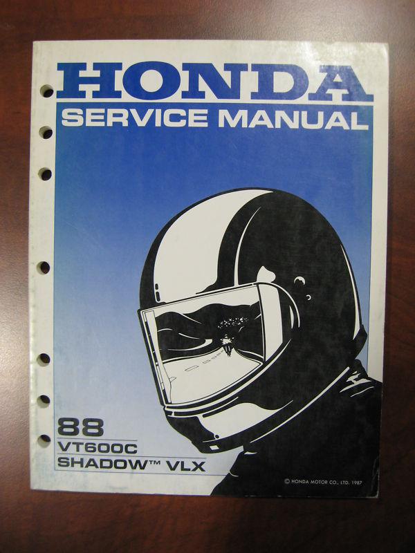 1988 vt600c shadow vlx factory service manual