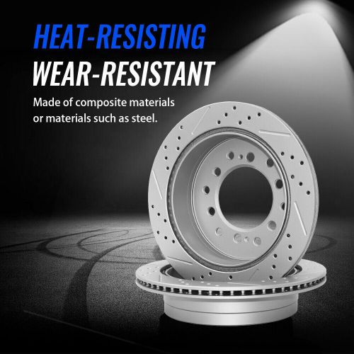 282mm Rear Slotted Drilled Disc Rotors for Honda Accord Acura TSX 2009-2014, US $52.99, image 3