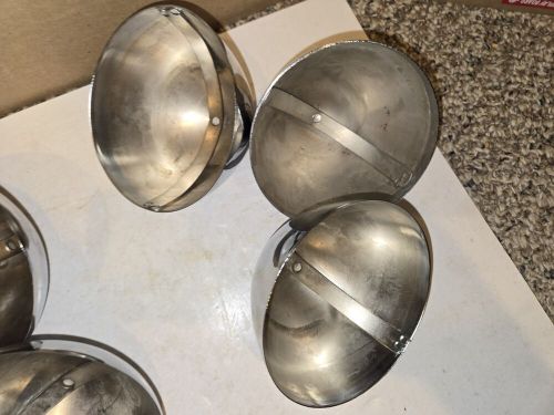 9 Vintage 80s Shiny Chrome Metal Dome Bullet Style Caps,Hubcaps,Custom Hot Rod, US $125.00, image 5