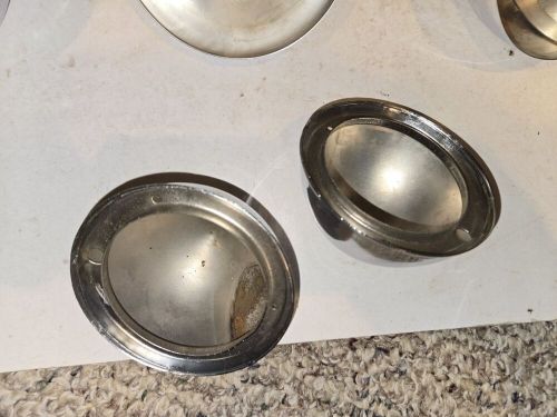 9 Vintage 80s Shiny Chrome Metal Dome Bullet Style Caps,Hubcaps,Custom Hot Rod, US $125.00, image 6