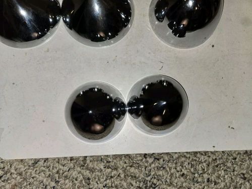 9 Vintage 80s Shiny Chrome Metal Dome Bullet Style Caps,Hubcaps,Custom Hot Rod, US $125.00, image 9