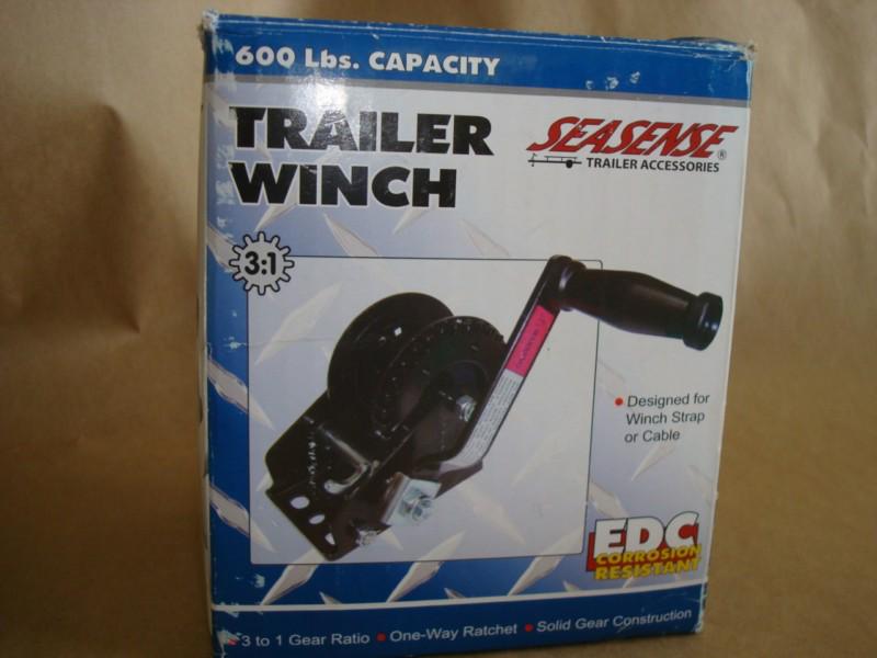 New! seasense boat marine trailer winch 600 lbs. new! wow!!