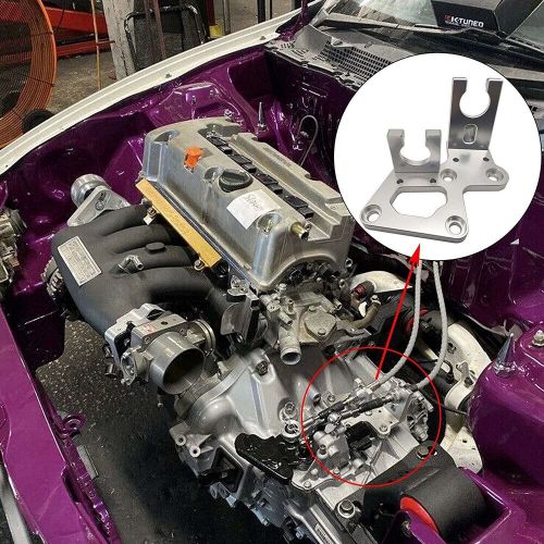 Trans Bracket Shifter Box Shift Cable Linkage w/ Knob fit Honda K20 K24 K-Series, US $138.86, image 10