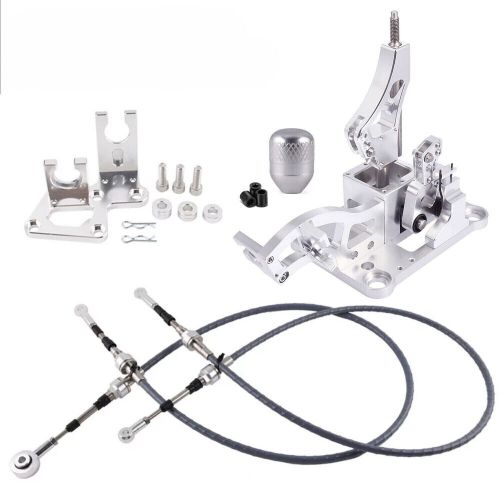 Trans Bracket Shifter Box Shift Cable Linkage w/ Knob fit Honda K20 K24 K-Series, US $138.86, image 11