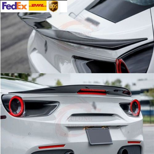 For 2016-2019 Ferrari 488 GTB Spider Real Carbon Fiber Rear Trunk Spoiler Wing, US $459.00, image 3