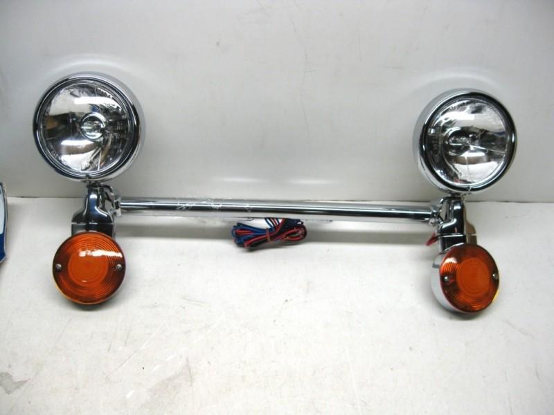 Triple spot light bar n944 vtx1300 vt1300 sabre stateline interstate vt750 aero