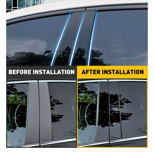 For ford explorer 2011-2017 2018 2019 black pillar post window door cover trim a